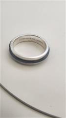 Tiffany & Co. Gent's Silver Ring 925 Silver 6.41g Size:9.5